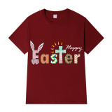 Adult Unisex Top Happy Easter Cross T-shirts