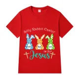 Adult Unisex Top Happy Easter Silly Rabbit Easter Is For Jesus Faith Hop Love T-shirts