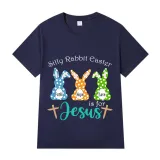 Adult Unisex Top Happy Easter Silly Rabbit Easter Is For Jesus Faith Hop Love T-shirts