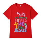 Adult Unisex Top Happy Easter No Bunny Loves Me Like Jesus T-shirts