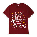 Adult Unisex Top Jesus Is The Reason For The Season Cross T-shirts