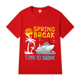 Adult Unisex Top For Students Spring Break Time To Shine T-shirts