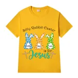 Adult Unisex Top Happy Easter Silly Rabbit Easter Is For Jesus Faith Hop Love T-shirts