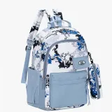 Toddler Kids Fashion Schoolbag Cartoon Astronauts Primary School Backpacks with Stationery Bag