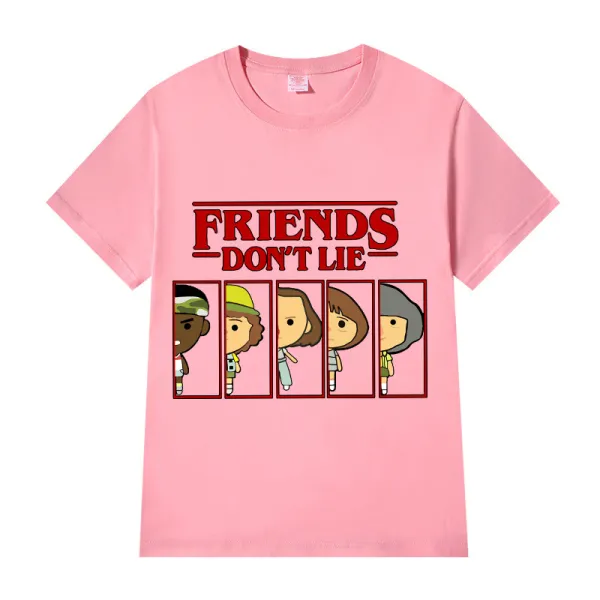 Adult Unisex Top Exclusive Design Friends Don't Lie Cartoon T-shirts