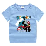 Toddler Kids Boy Thomas No.1 Engine Train Cotton T-shirts