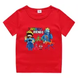 Toddler Kids Boy Cartoon Aliens Friends Cotton T-shirts