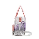Adult Unisex Casual PVC Transparent Handbag Storage Bag
