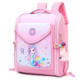 Toddler Kids Fashion Schoolbag Cartoon Mermaid and Hippos Primary School Backpacks