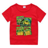Toddler Kids Boy Turtles Fighter Games Cotton T-shirts