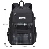 Toddler Kids Senior Lightweight Casual Sports Plaids Backpack Schoolbags