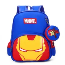 Toddler Kids Fashion Schoolbag Cartoon Heroes Kindergarten Backbags with Coin Purse