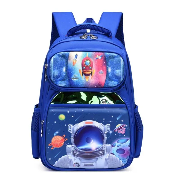 Toddler Kids Fashion Schoolbag Cartoon Astronauts Space Primary School Backpacks