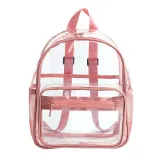 Adult Unisex Casual PVC Transparent Zipper Waterproof Backpack