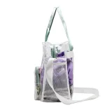 Adult Unisex Casual PVC Transparent Handbag Storage Bag