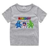 Toddler Kids Boy Cartoon Friends Cotton T-shirts