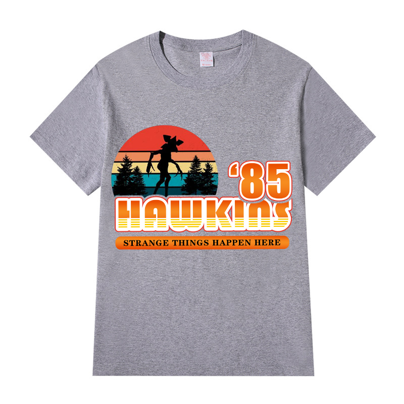 Adult Unisex Top Exclusive Design Strange Things Happen Here Hawkins T-shirts