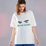 Adult Unisex Top Exclusive Design Rock Rapper Eyes Slogan T-shirts