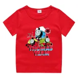 Toddler Kids Boy Thomas No.1 Train Team Cotton T-shirts