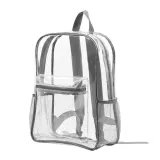 Adult Unisex Casual PVC Transparent Zipper Waterproof Backpack Fashion Schoolbag