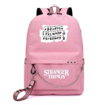 Adult Unisex Lightweight Stranger ABC Light Strings Backpack Laptop Bags Kids Schoolbags