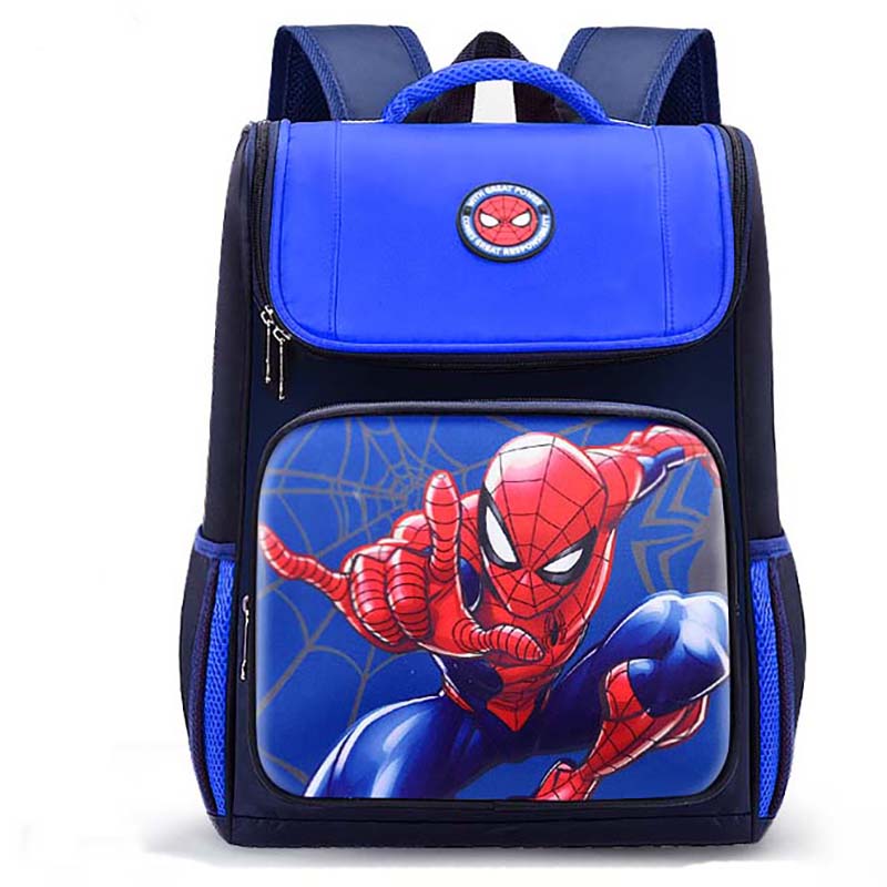 Toddler Kids Fashion Schoolbag Cartoon Spider Heroes Primary School Backpacks