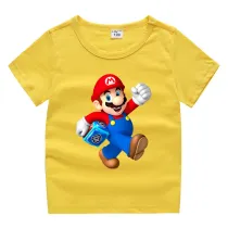 Toddler Kids Boy Red Characters Cotton T-shirts
