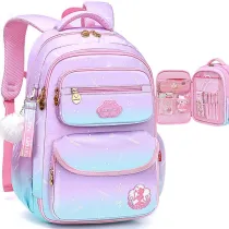 Toddler Kids Girls Lightweight Pink Backpack Schoolbags