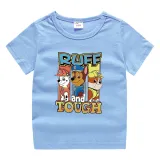 Toddler Kids Boy Cartoon Tops Ruff Tough Paw Puppy Dog T-shirts