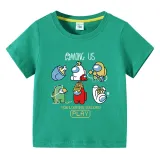 Toddler Kids Boy Play Games Character Cotton T-shirts