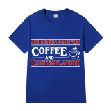 Adult Unisex Top Exclusive Design Mornings Are For Coffee And Contemplation T-shirts
