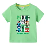 Toddler Kids Boy Cartoon Sports Blocks Cotton T-shirts