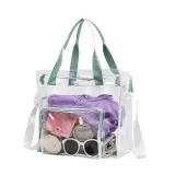 Adult Unisex Casual PVC Transparent Handbag Storage Bag