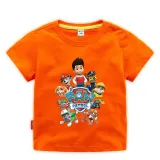 Toddler Kids Boy Cartoon Paw Puppy Jumping Dog T-shirts