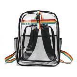 Adult Unisex Casual PVC Transparent Backpack