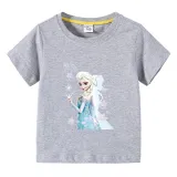 Toddler Kids Girl Cartoon Tops Princess Snowflake T-shirts