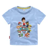 Toddler Kids Boy Cartoon Paw Puppy Jumping Dog T-shirts
