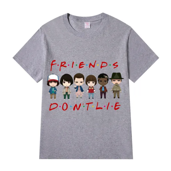 Adult Unisex Top Exclusive Design Friends Don't Lie Cartoon T-shirts