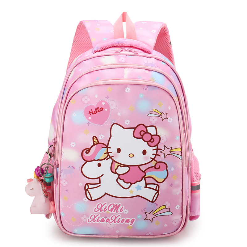 Toddler Kids Fashion Schoolbag Cartoon Pony Cat Kitten Primary School Backbags