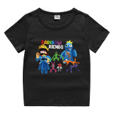 Toddler Kids Boy Cartoon Aliens Friends Cotton T-shirts