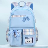 Toddler Kids Girl Lightweight Casual Senior Backpack Cute Bear Bowknot Schoolbags