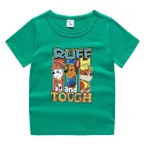 Toddler Kids Boy Cartoon Tops Ruff Tough Paw Puppy Dog T-shirts
