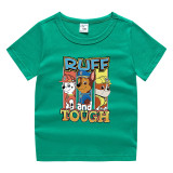 Toddler Kids Boy Cartoon Tops Ruff Tough Paw Puppy Dog T-shirts