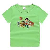 Toddler Kids Boy Cartoon Tops Running Puppy Dog T-shirts