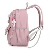 Toddler Kids Fashion Schoolbag Cute Cartoon Primary School Backpacks with Bunny Pendant