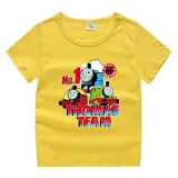 Toddler Kids Boy Thomas No.1 Train Team Cotton T-shirts