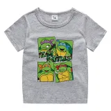 Toddler Kids Boy Turtles Fighter Games Cotton T-shirts