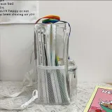 Adult Unisex Casual PVC Transparent Backpack Handbag