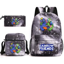 Toddler Kids Fashion Schoolbag Cartoon Hug Friends Primary School Backbags with Cross Bag and Stationery Bag