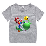 Toddler Kids Boy Cartoon Dinosaur Prints Cotton T-shirts